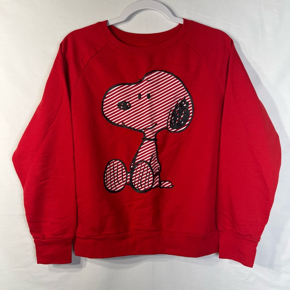 Women's Snoopy (Peanuts) Red XL Long Sleeve Sweatshirt